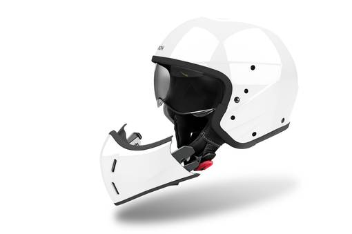 Airoh Hjälm J 110 Color White Gloss - Skoterhjälmar - D474017 - 1