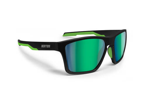 Bertoni Eyewear FULVIO 04 black/green - Goggles Onroad - D442197 - 1
