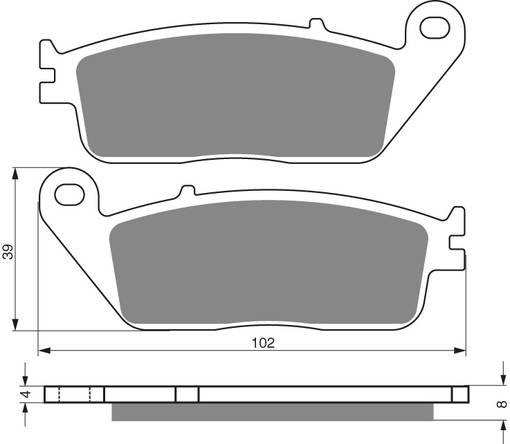 GOLDFREN Bromsbelägg 022 Ceramic Carbon S3 - Bromsbelägg - D26427 - 1