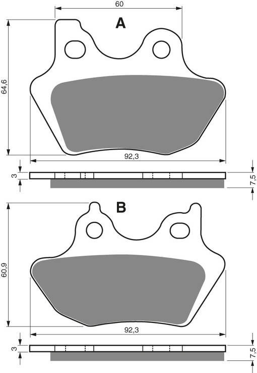 GOLDFREN Bromsbelägg 181 Ceramic carbon AD - Bromsbelägg - D26547 - 1