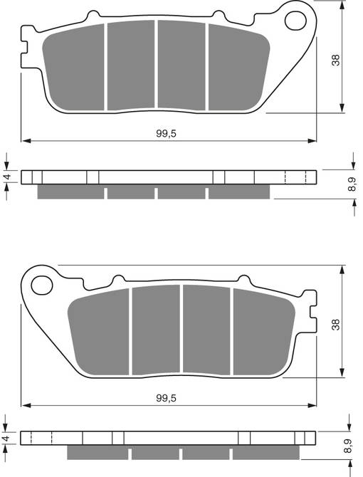 GOLDFREN Bromsbelägg 277 Ceramic Carbon S3 - Bromsbelägg - D26607 - 1