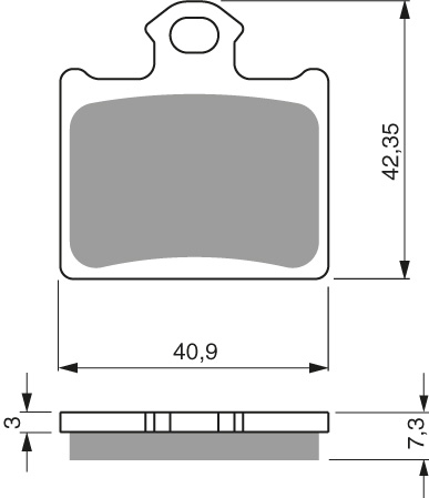 GOLDFREN Bromsbelägg 297 Ceramic Carbon AD - Bromsbelägg - D113467 - 1