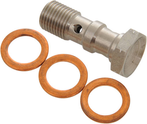 Goodridge Dubbel banjo bult 10 X 1.25mm m.tätning SS - Bromsslangar & Kopplingar - D40877 - 1