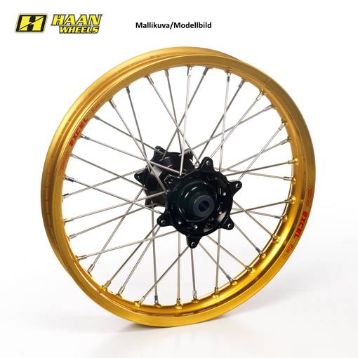 Haan wheel CRF450 02- 17-3,50 GOLD RIM/BLACK HUB - Kompletta hjul - D471527 - 1