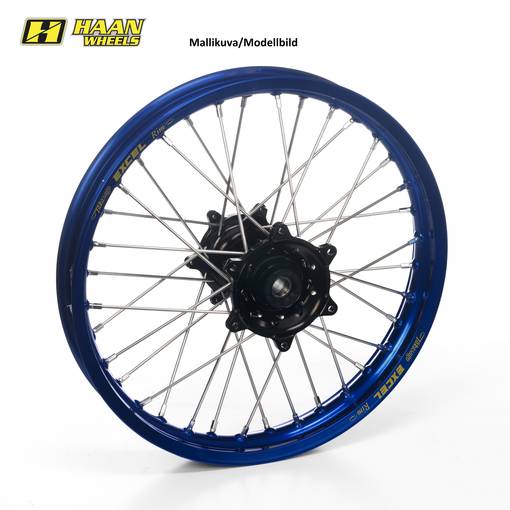 Haan wheel Tenere 700 21-1,85 BLACK HUB/BLUE RIM - Kompletta hjul - D437407 - 1