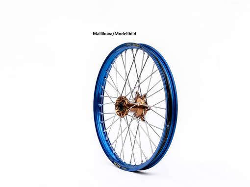 Haan wheel YZF 250/450 14- 21-1,60 BLUE RIM/POLISHED ALLOY HUB - Kompletta hjul - D417447 - 1