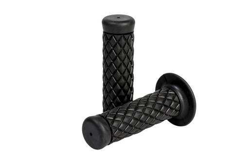 Handgrips, Cafe style, Black for Ø 22 mm (7/8") - Handtag - D142107 - 1