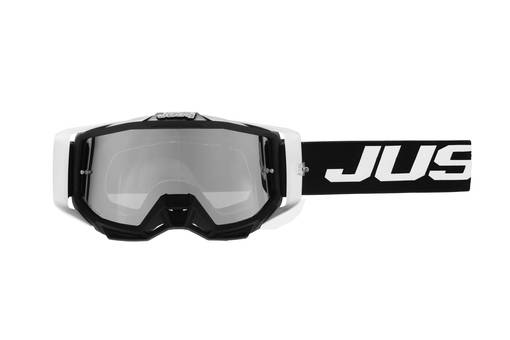 Just1 Goggle Iris 2.0 Logo Vit - Svart Spegel Silver Lins - Goggles Onroad - D429067 - 1