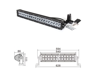 Kinwons Led Ramp 10-32V 120W - Arbetsbelysning - D126327 - 1