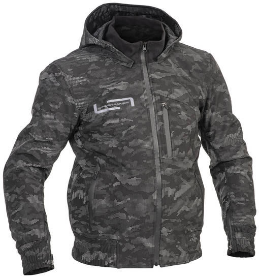 Lindstrands Textiljacka Frisen Svart/reflex mönster - Jackor Onroad - D433377 - 1