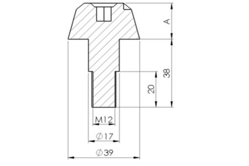 Puig Bar End Aluminum Large Bmw/Suzuki C/Black - Styrtillbehör - D183397 - 1