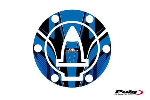 Puig Fuel Cap Cover Mod. Radical Ducati C/Blue - Dekaler - D185177 - 1