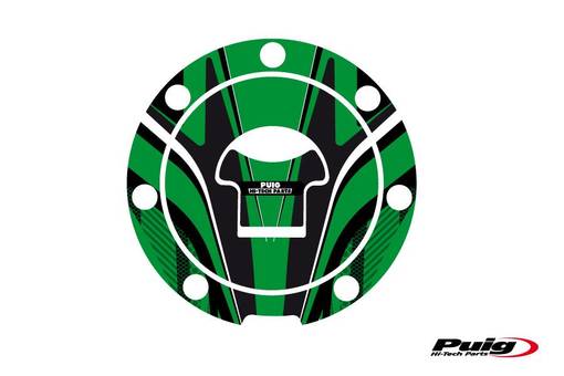 Puig Fuel Cap Cover Radical Honda C/Green - Dekaler - D183267 - 1