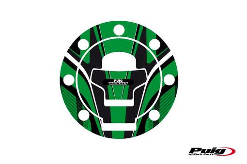 Puig Fuel Cap Cover Radical Suzuki 96-02 C/Green - Dekaler - D183287 - 1