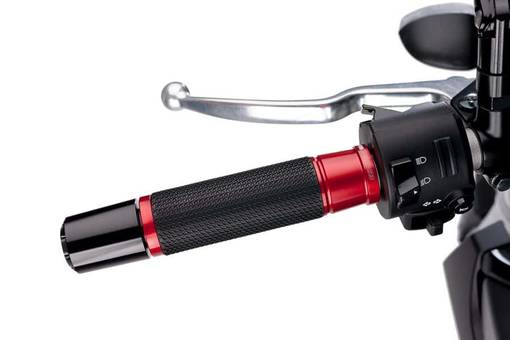 Puig Grips By Pair Hi-Tech Ascent 123Mm C/Red - Handtag - D342507 - 1