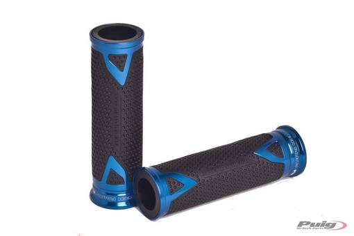 Puig Grips By Pair Puig Hi-Tech Radical Alu 123Mm C/Blu - Handtag - D185157 - 1