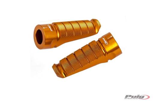 Puig Pair Footrests Hi-Tech Racing Right/Left C/Gold - Fotpinnar - D183247 - 1