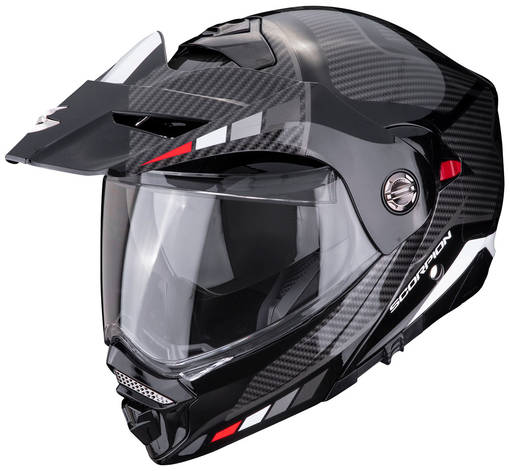 SCORPION Hjälm ADX-2 Camino svart/silver/röd - Skoterhjälmar - D445227 - 1