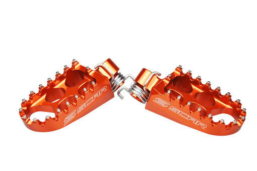 Scar Standard Fotpinnar - Ktm/Husab SX/F 98-15 SX65 98-23 Orange color - Fotpinnar - D156037 - 1