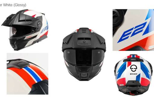 Schuberth Hjälm E2 Defender Vit/Blå - Skoterhjälmar - D440377 - 1