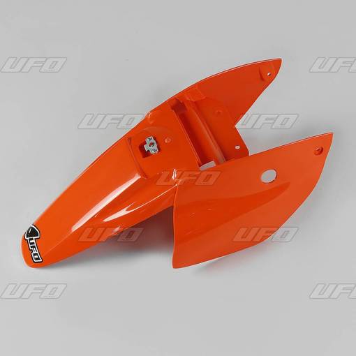 UFO Bakskärm med sidopaneler KTM65 02-08 Orange 127 - Stänk- & kedjeskydd - D32277 - 1