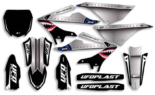 UFO Dekalsats YZ 125/250 2022- Thunder Svart - Dekaler - D432217 - 1