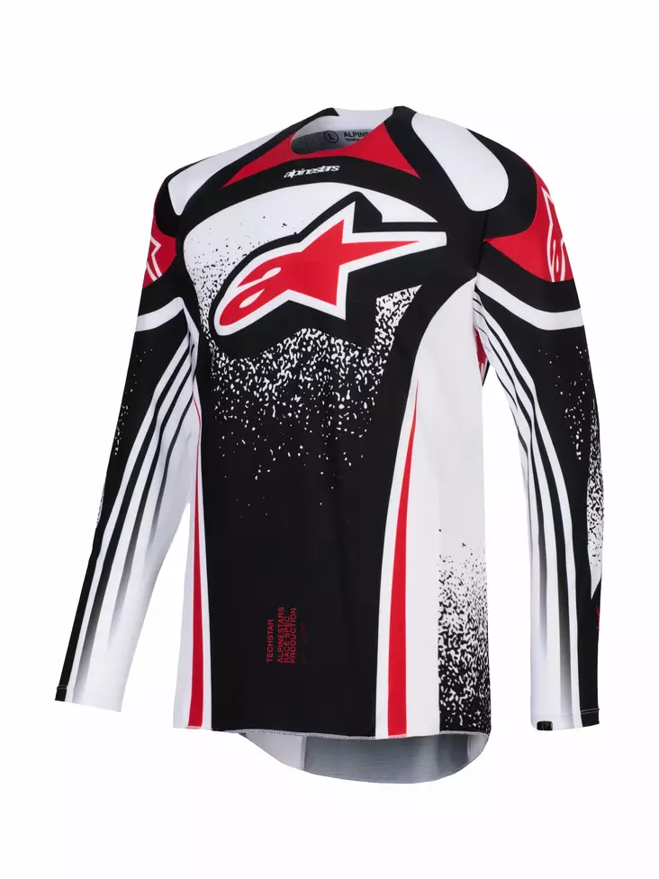 Alpinestars Tröja Techstar Nomur Svart/Vit/Röd - Tröjor Offroad - D493027 - 1