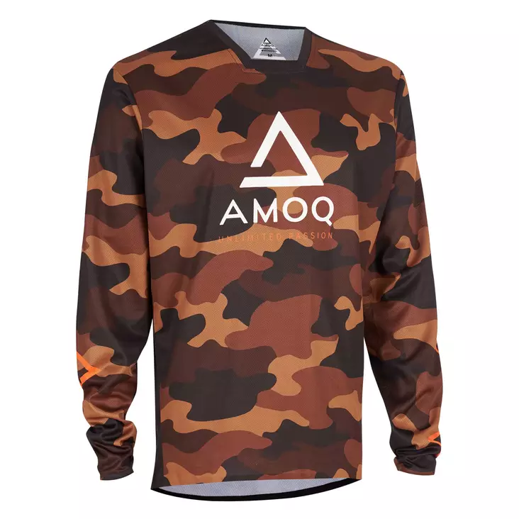 AMOQ Ascent Comp Crosströja Brown Camo - Tröjor Offroad - D517237 - 1