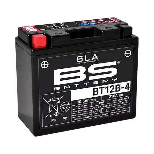 BS Battery BT12B-4 (FA) SLA - Sealed & Activated - Batteri & Laddning - D151267 - 1