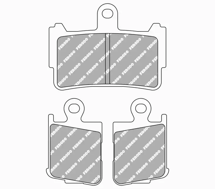Ferodo brombklossats Sinter Grip: Honda VFR1200F - Bromsbelägg - D475697 - 1