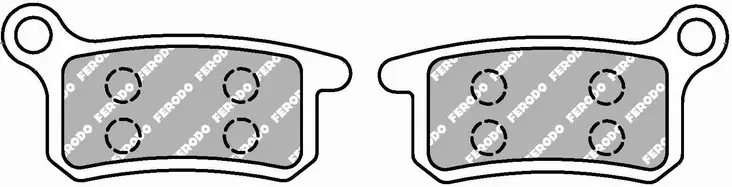 Ferodo brombklossats Sinter Grip MX: Husqvarna 65 CR, KTM 65/85 SX - Bromsbelägg - D475687 - 1