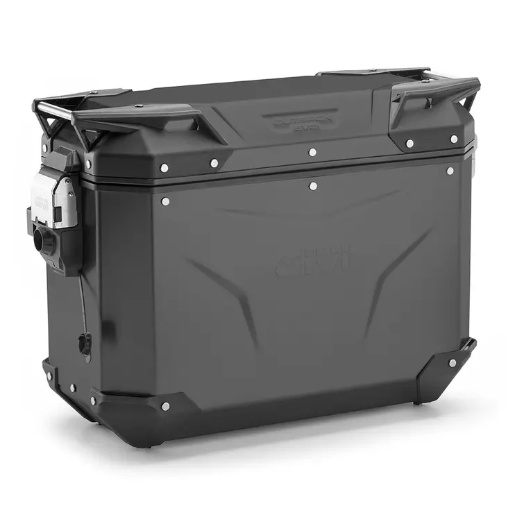 Givi Trekker Outback EVO Black alum. side-case right, 37 ltr, sold without lock - Hårda väskor - D484407 - 1