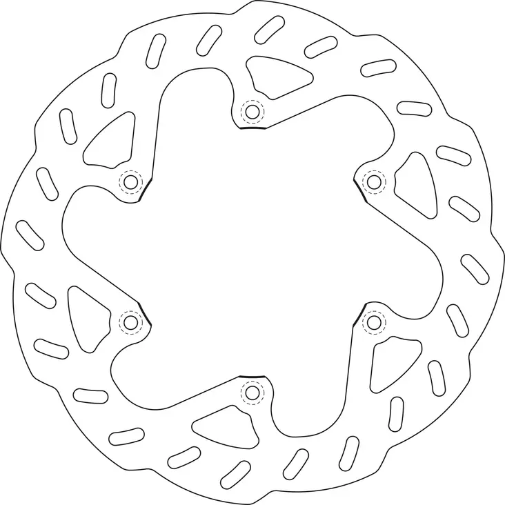 GOLDFREN Bromsskiva bak YZ 22-..YZ450F 20-. YZ250F 21- - Bromsskivor - D509847 - 1