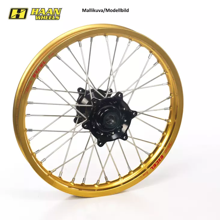 Haan wheel Tenere 700 21-1,85 BLACK HUB/GOLD RIM - Kompletta hjul - D488267 - 1