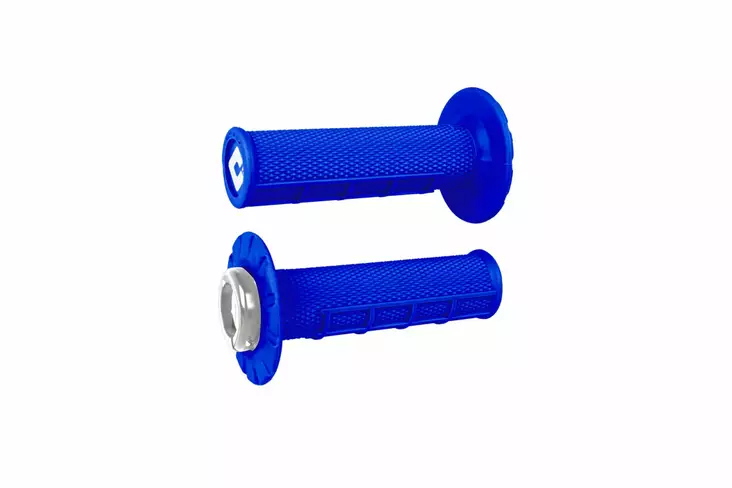 ODI Half-Waffle V2.1 ATV MX Grip 125mm Bright Blue/Silver - Handtag - D490397 - 1