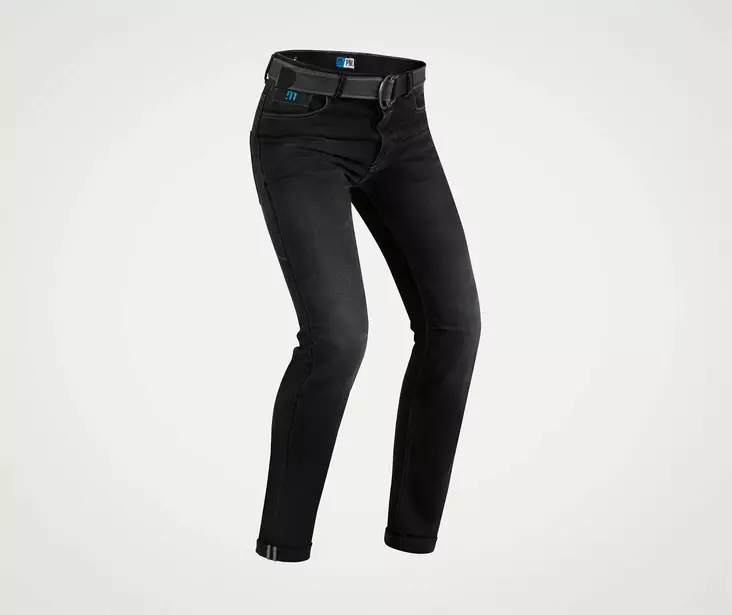 PMJ Jeans Caferacer Svart, med bälte - Byxor Onroad - D491017 - 1