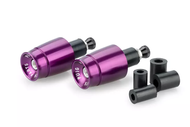 Puig Bar End Aluminum Mod.Sport Universal C/Purple - Styrtillbehör - D504187 - 1