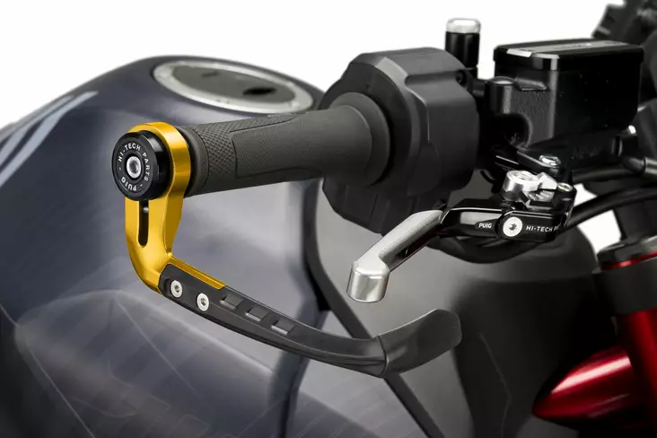Puig Protector Brake Lever Raw C/Gold - Handskydd - D491227 - 1