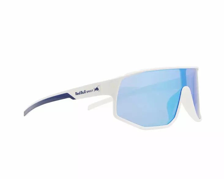Spect Red Bull Dash Sunglasses Shiny White-Blue w Smoke Blue Mirror lens - Solglasögon - D502387 - 1