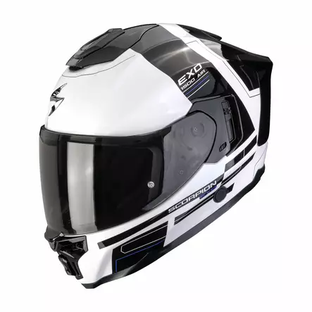 SCORPION Helmet EXO-1500 AIR DUAL White-Black - Skoterhjälmar - D514998 - 1