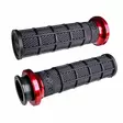 ODI Street V-TWIN Lock-On HART-LUCK Full-Waffle BLACK/Black/red - Handtag - D490488 - 1