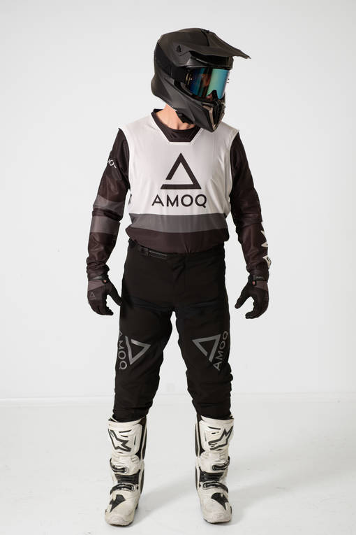 AMOQ Airline Mesh Crosströja Svart/Vit - Tröjor Offroad - D426898 - 1