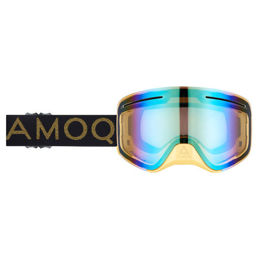 AMOQ Vision Vent+ Magnetic Skoterglasögon Classy - Gold Mirror - Goggles - D427788 - 1