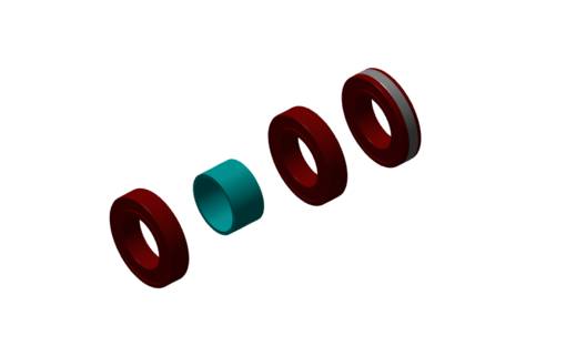 Camso UTV 4S1 Hub axle S-Kit 3 Bearings - Reservdelar till bandsatser - D166378 - 1