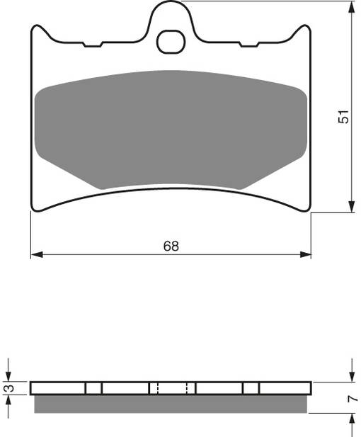 GOLDFREN Bromsbelägg 019 Ceramic Carbon AD - Bromsbelägg - D19258 - 1