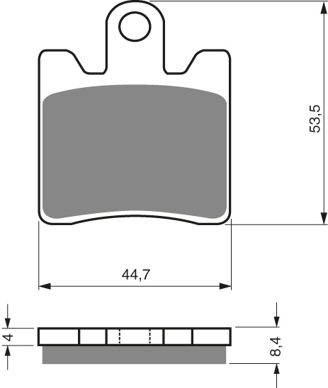 GOLDFREN Bromsbelägg 326 Ceramic Carbon AD - Bromsbelägg - D26618 - 1