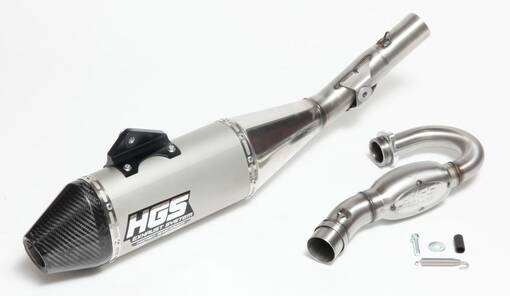 HGS Exhaust system 4T Complete Grey Steel Carbon KTM 450EXC-F 24-.. - Komplett avgassystem - D479798 - 1