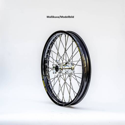 Haan wheel Fantic XX/XE 17-5,00 BLACK RIM/SILVER HUB - Kompletta hjul - D455528 - 1