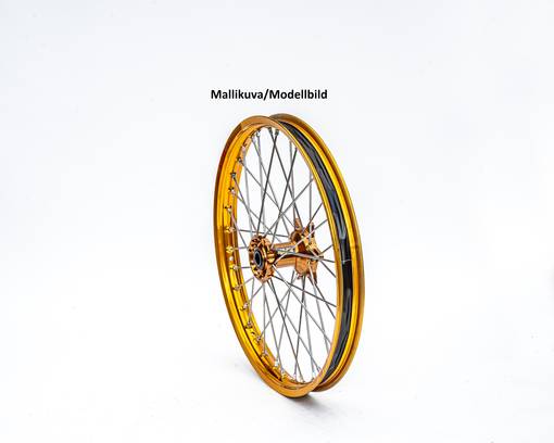 Haan wheel RMZ 250 / RMZ 450 05-16 21-1,60 MAGNESIUM HUB/GOLD RIM - Kompletta hjul - D104118 - 1