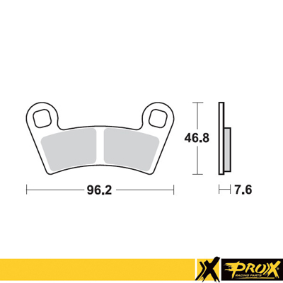 ProX Bromsbelägg fram Polaris 450/525 Outlaw '08-11 - Bromsbelägg - D18258 - 1
